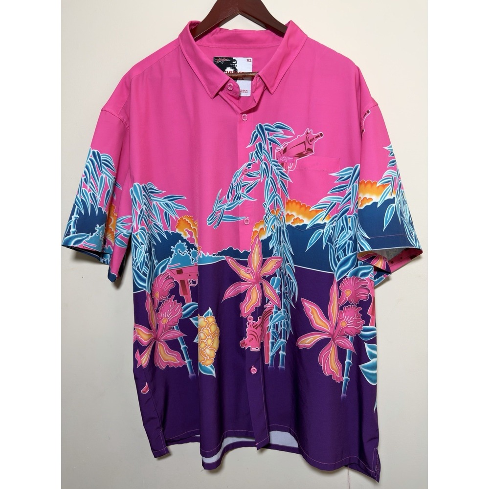 RETRO Rifle Scarface Mens Size 3XL Premium Button Down Shirt